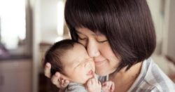 female caregiver and infant